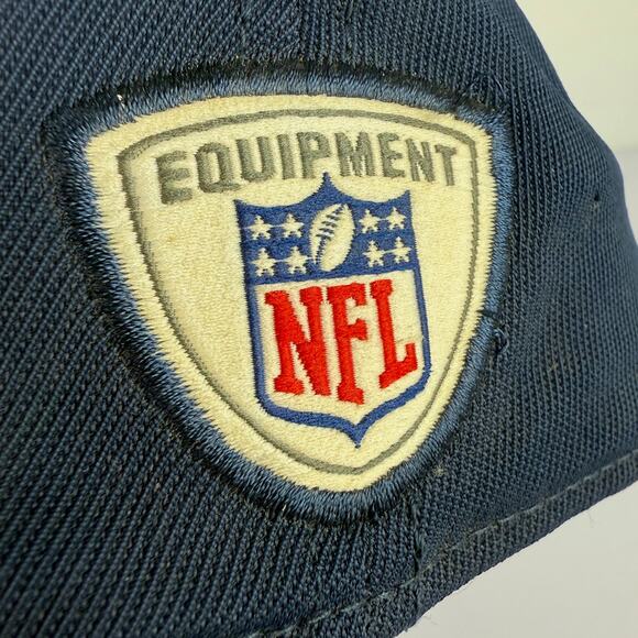 Dallas Cowboys Reebok NFL Official Sideline Hat Beige Navy Size L/XL Fitted Hat - Picture 10 of 10